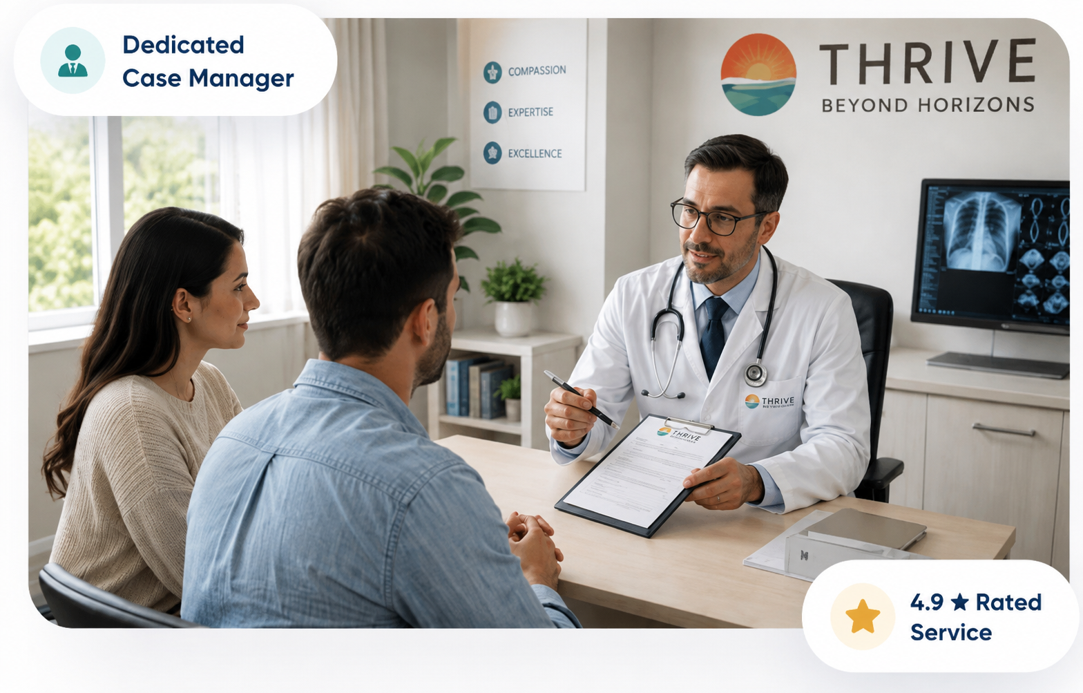 Doctor consulting a patient